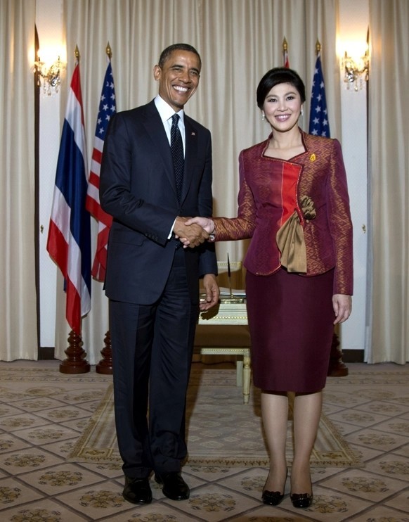 前泰国总理英拉太美!奥巴马见了都盯着看,比诗妮娜贵妃还惊艳啊