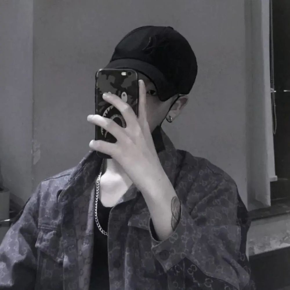 男生头像|冷酷帅气侧脸头像