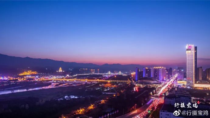 宝鸡夜景给你一个凌晨也不想回家的理由