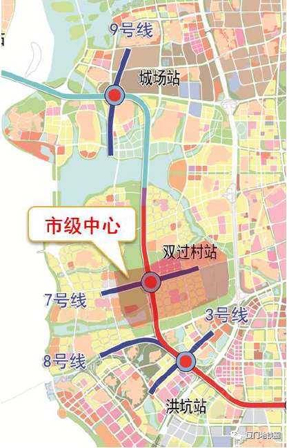 不难发现,在未来换乘的线路中,除地铁6号线外,其余线路走向或