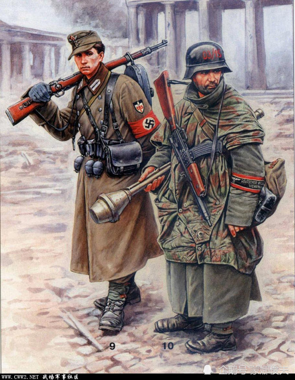 二战德军士兵装备组图
