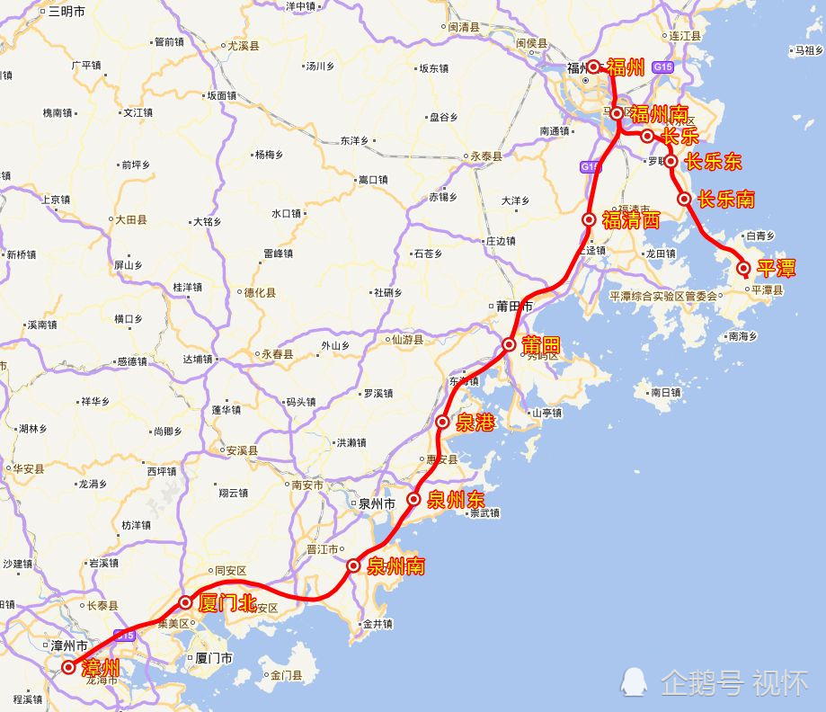 2017年开工建设的福厦高铁是福建省第一条设计时速350公里的铁路