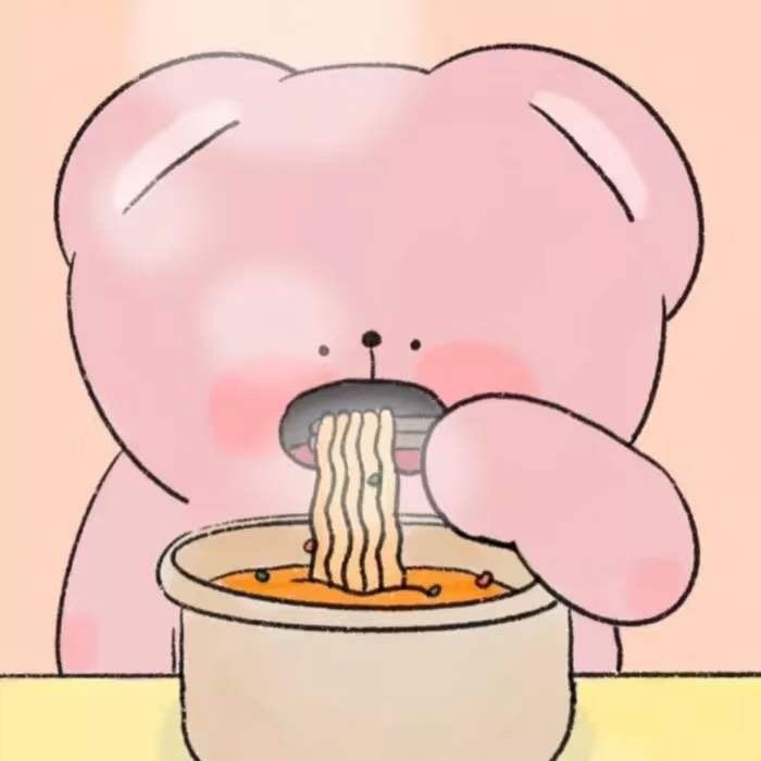 每天的快乐时光就是干饭 动漫头像