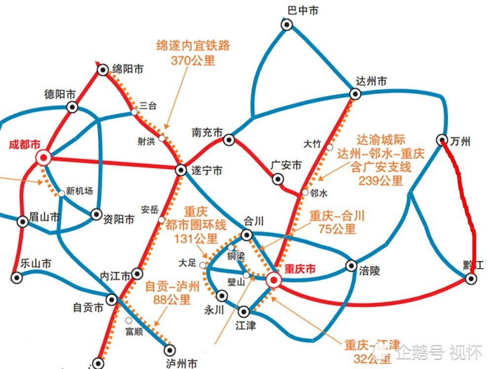 除了开工线路!今年重庆这4条铁路或将带来惊喜,其中3条是高铁