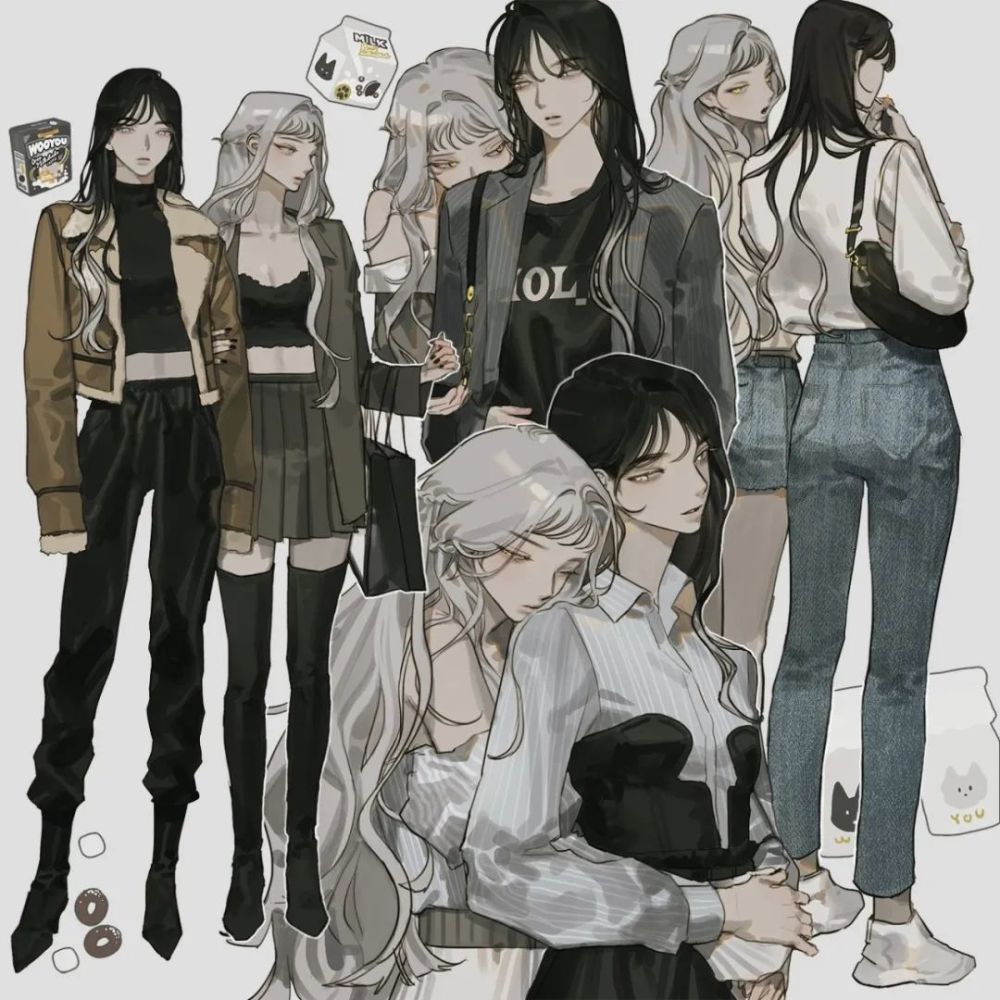 画师dkfhd这种百合风是你喜欢的感觉嘛!小姐姐太帅气了吧!