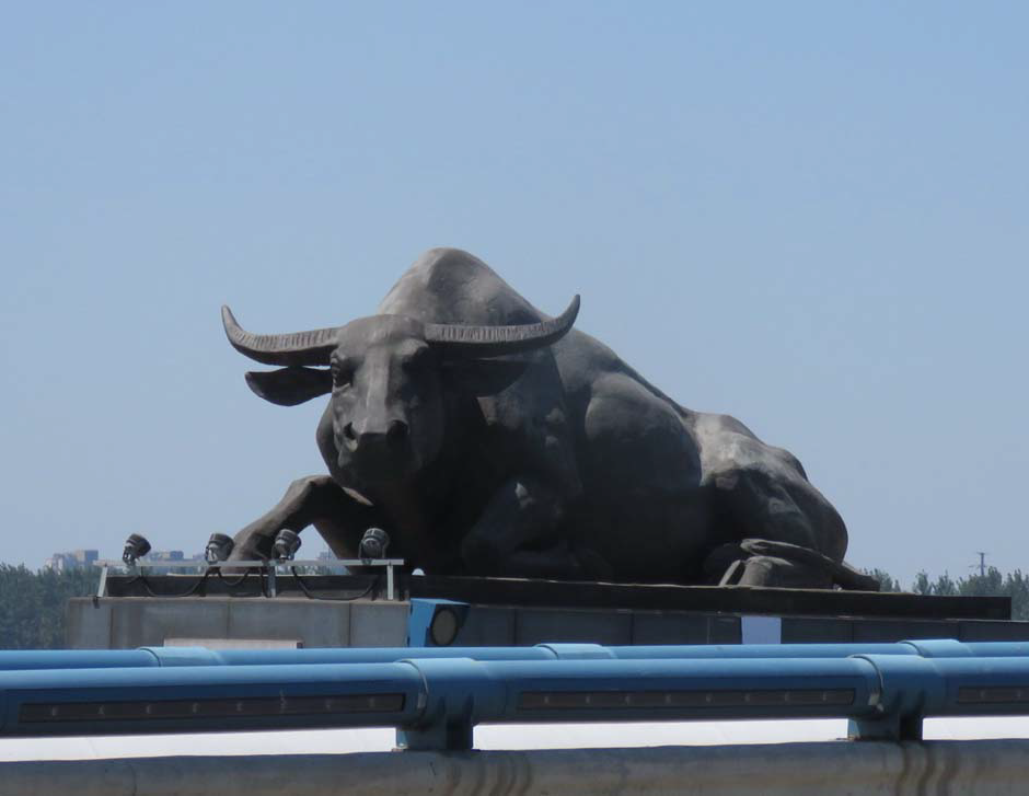 农年新年牛年即将到来,扬州境内有哪些地方有"雕塑牛?