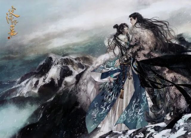 定海浮生录,插画壁纸,画风华丽,让人心动