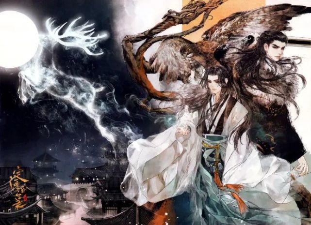 定海浮生录,插画壁纸,画风华丽,让人心动
