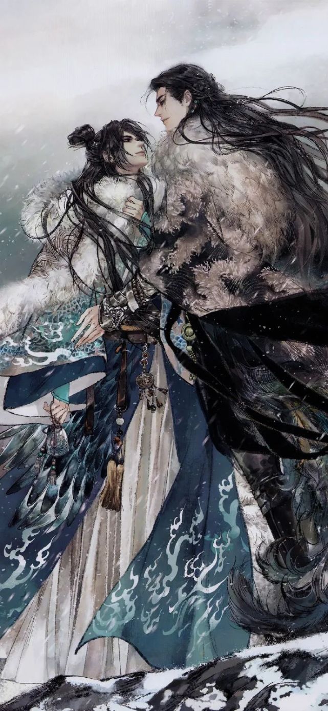 定海浮生录,插画壁纸,画风华丽,让人心动