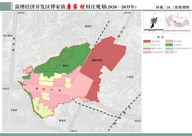 村域国土空间规划图 来源:淄