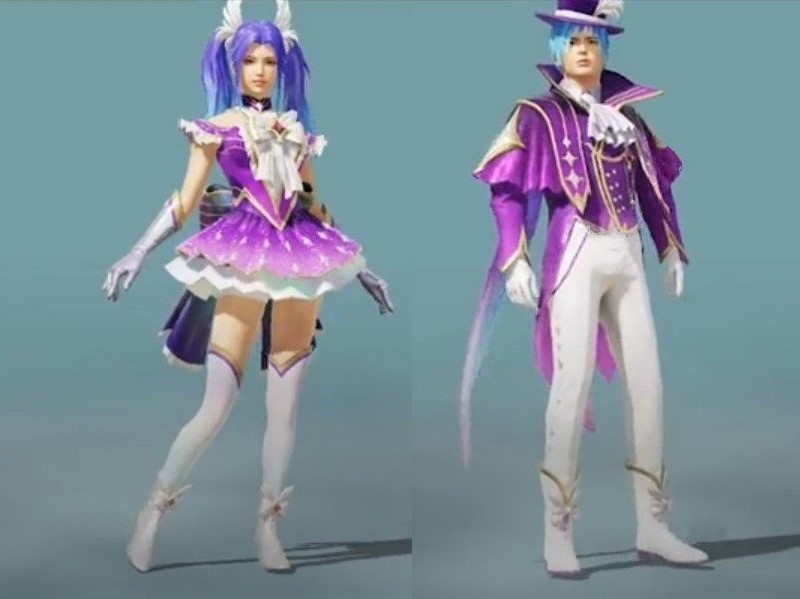 吃鸡3款硬糖新套装抢先看极致幻想很不错有点像魔法少女