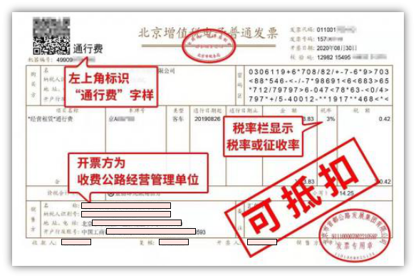 通行费电子发票,全称为收费公路通行费增值税电子普通发票,是针对