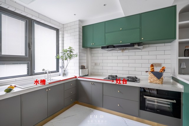 同样是橱柜台面水槽左右各留30cm双操作区家务减半更顺手