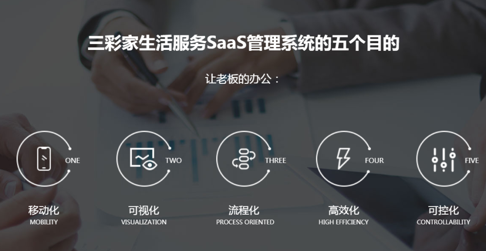 三彩家就是在saas市场相对成熟的大环境背景下应运