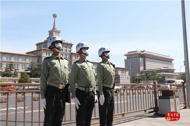 北京卫戍区某团警备纠察一连立起新时代革命军人好样子