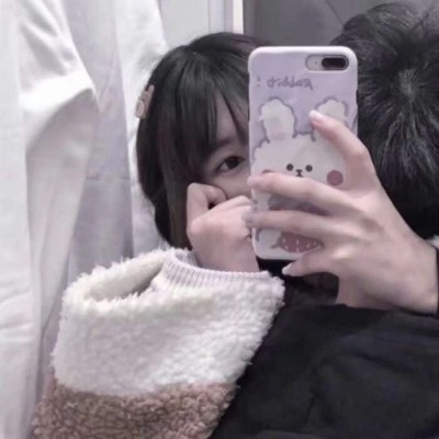 一对两张真人超甜情侣头像不分手的恋爱