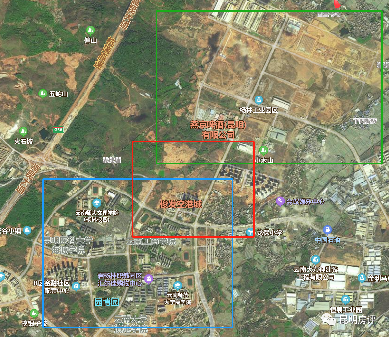 一图看懂昆明滇中新区俊发空港城项目区位