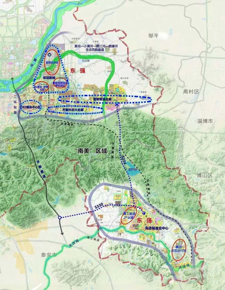 打造城市新中心 ●强化科技创新引领,构建完善齐鲁科创大走廊 ●实施