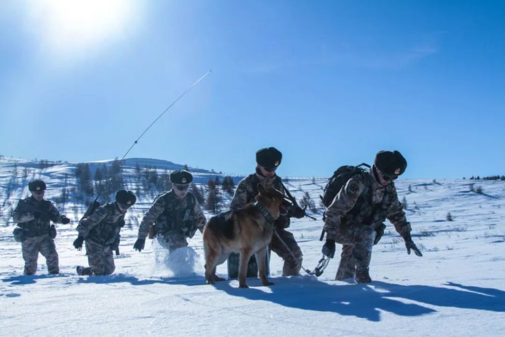 坚守战位!边防官兵巡逻在雪山之巅