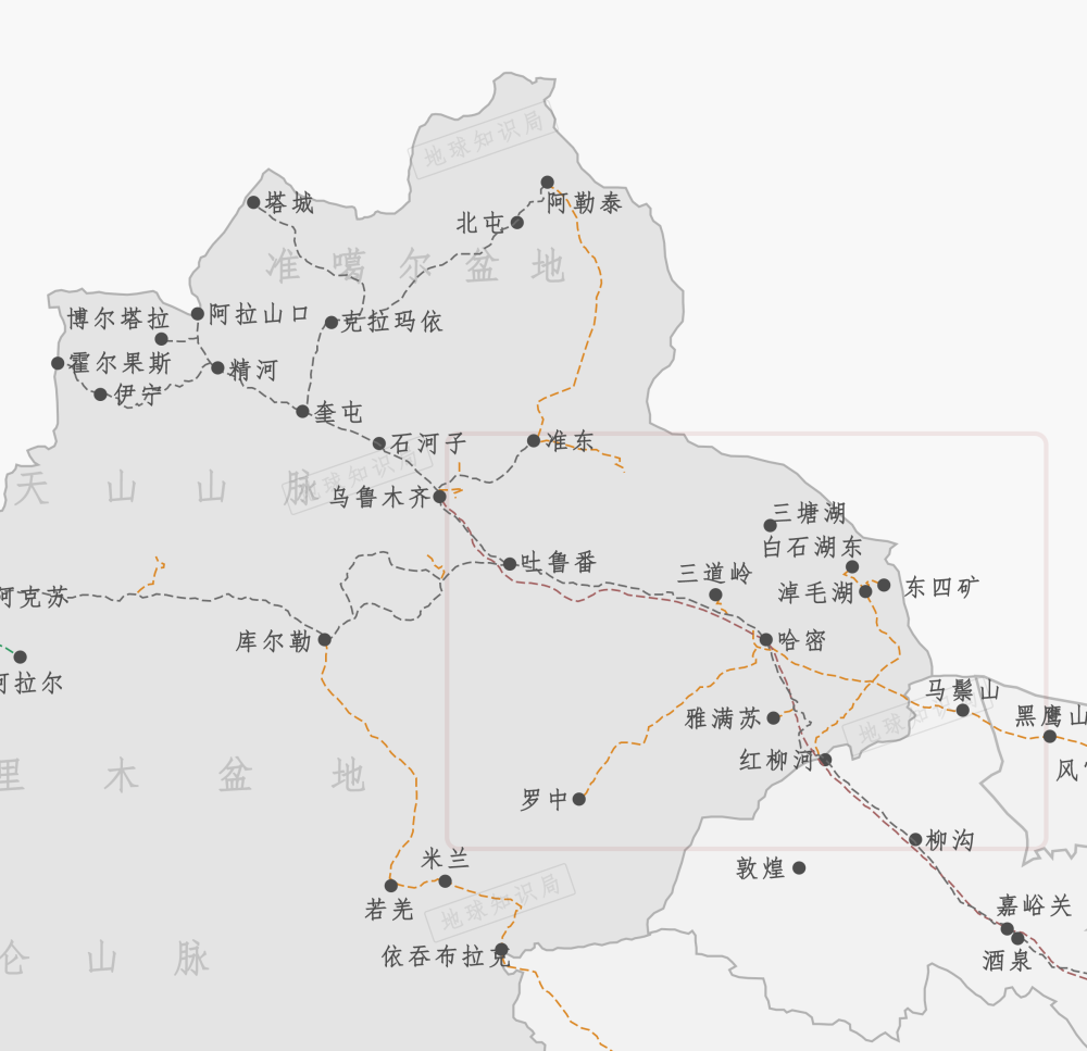 位于巴里坤境内的红山农场也是一处特殊之地,距离巴里坤县城只有25