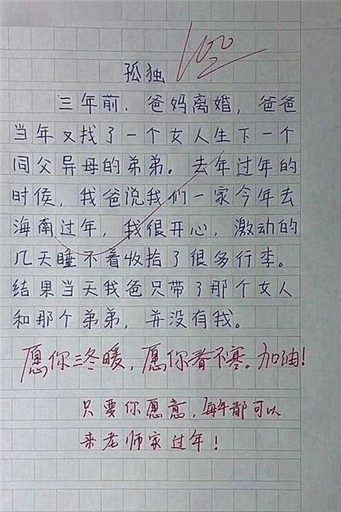 小学生满分作文火了,短短200字用了14个成语,老师自叹