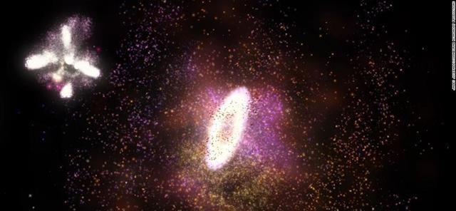 一星系居然被打出巨洞!