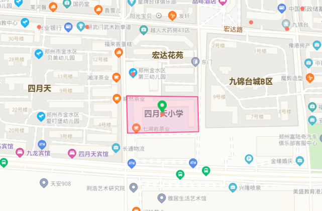 郑州金水区四月天小学入学条件以及划片范围