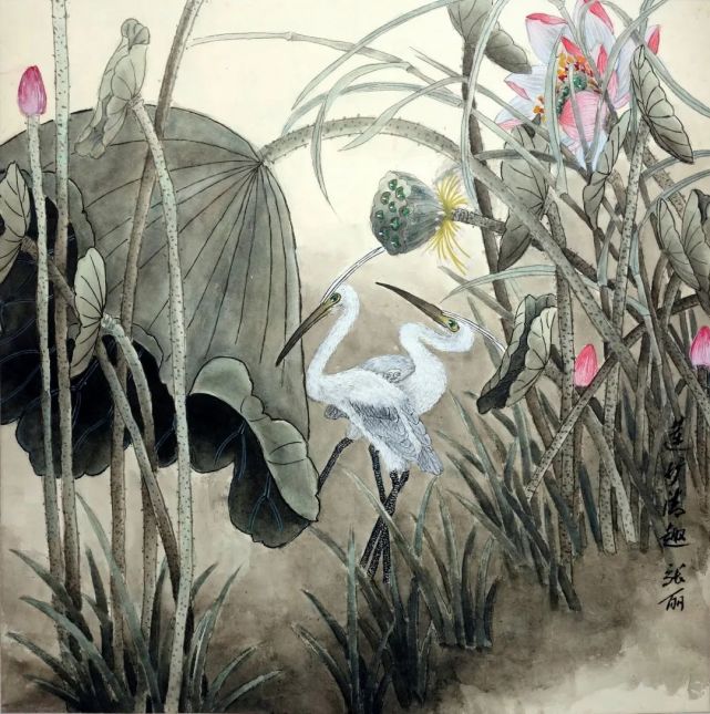 画家张丽谈"写意"工笔画