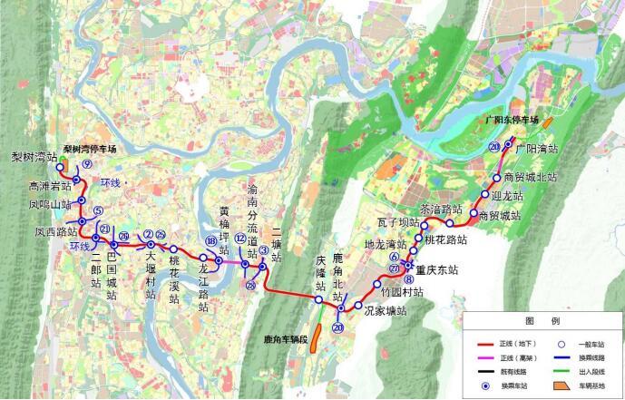 来了!重庆轨道24号线一期工程即将开工 看看从你家门口路过吗?