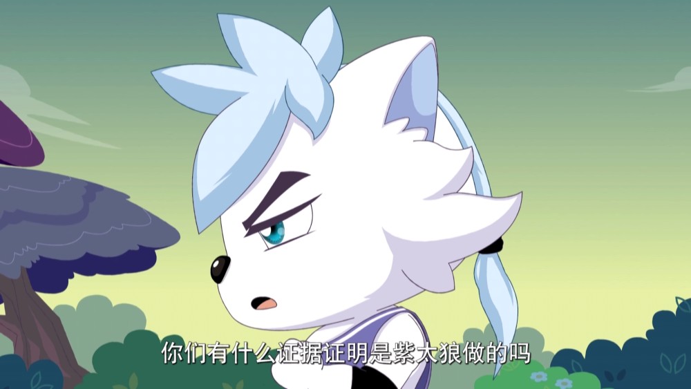 喜羊羊与灰太狼球胜狼之前未曾怀疑紫太狼凡事都要讲证据