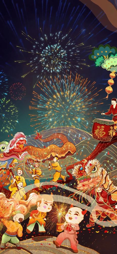 2021新年壁纸/牛年春节壁纸潮图