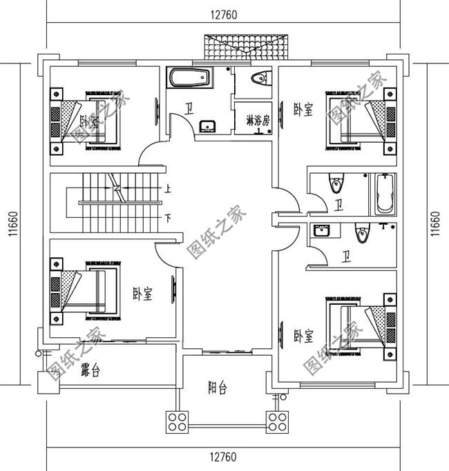 带堂屋或者神位的农村自建四层别墅,老家建房一定要有