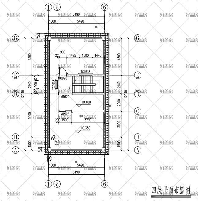 4米宽15米长建房设计图