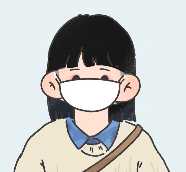 口罩女生头像