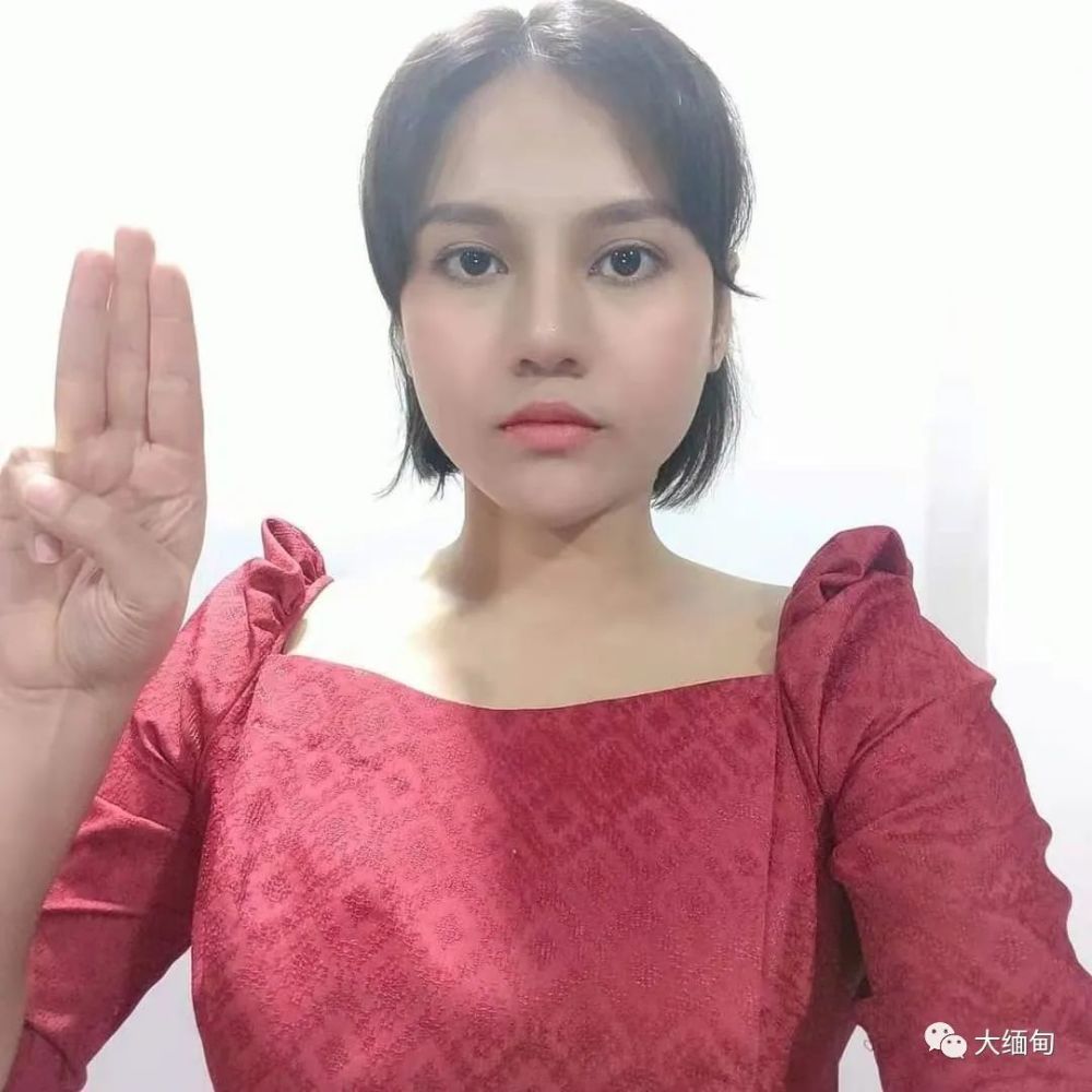 缅甸模特shwe yuparoo等部分女明星表态支持军方.