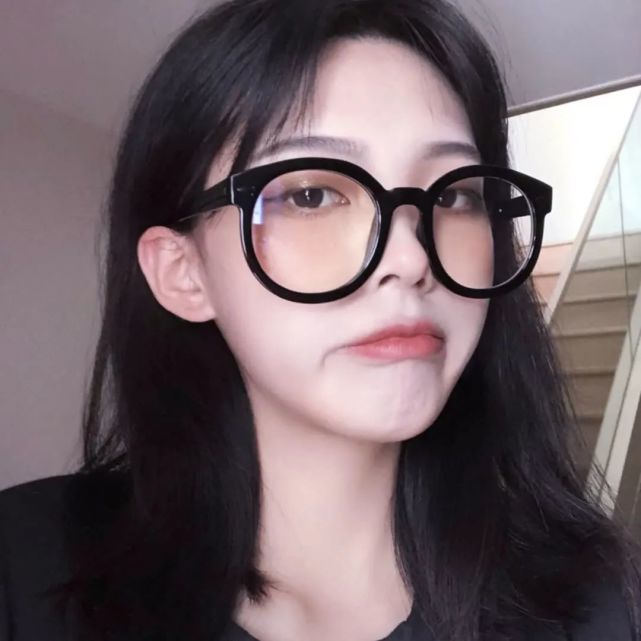 头像|戴眼镜系列真人女头