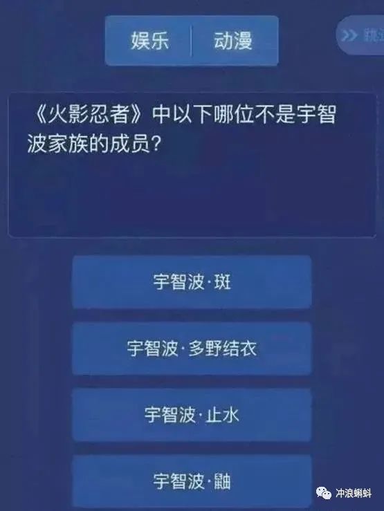 火影忍者中以下哪位不是宇智波家族的成员? 有人会吗  好难