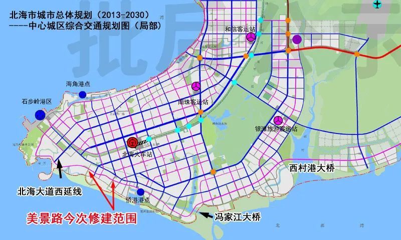 百度地图前段时间把它标为"海景大道",现在改回了,但又把美景路和侨景