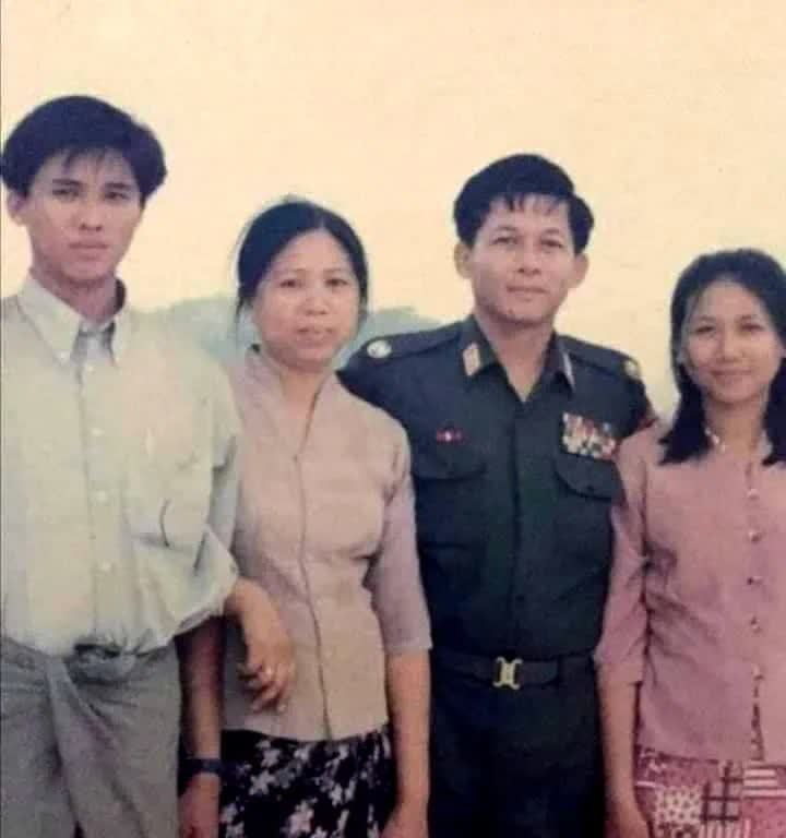 缅甸三军总司令敏昂莱和他的家人|图说