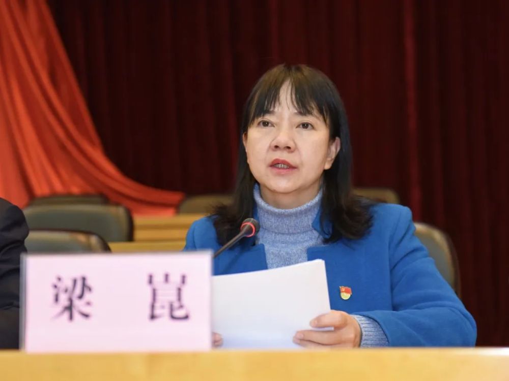 区委书记梁崑出席会议并讲话,梁崑表示,全面从严治