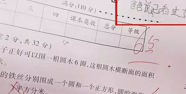 小学生试卷家长签名火了,诗一样的评语,老师:被孩子耽误的学霸