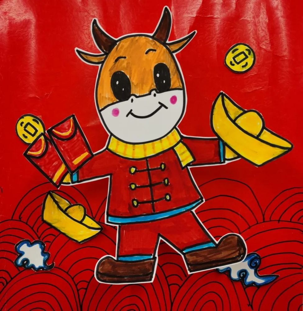 浓浓年味迎新春,漕娃用童真画笔勾勒美好期望,描绘多彩新年!