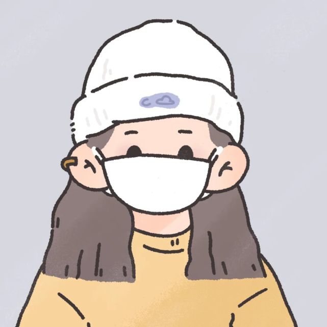 戴口罩的微信头像:男孩女孩