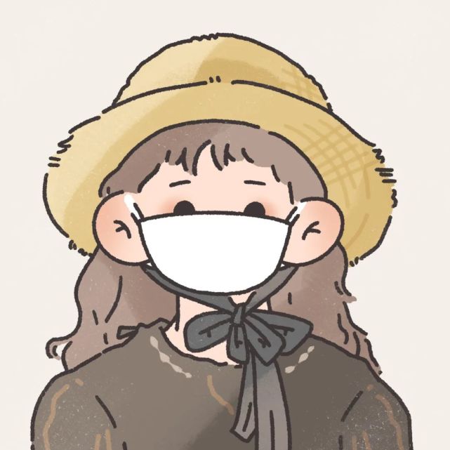 戴口罩的微信头像:男孩女孩