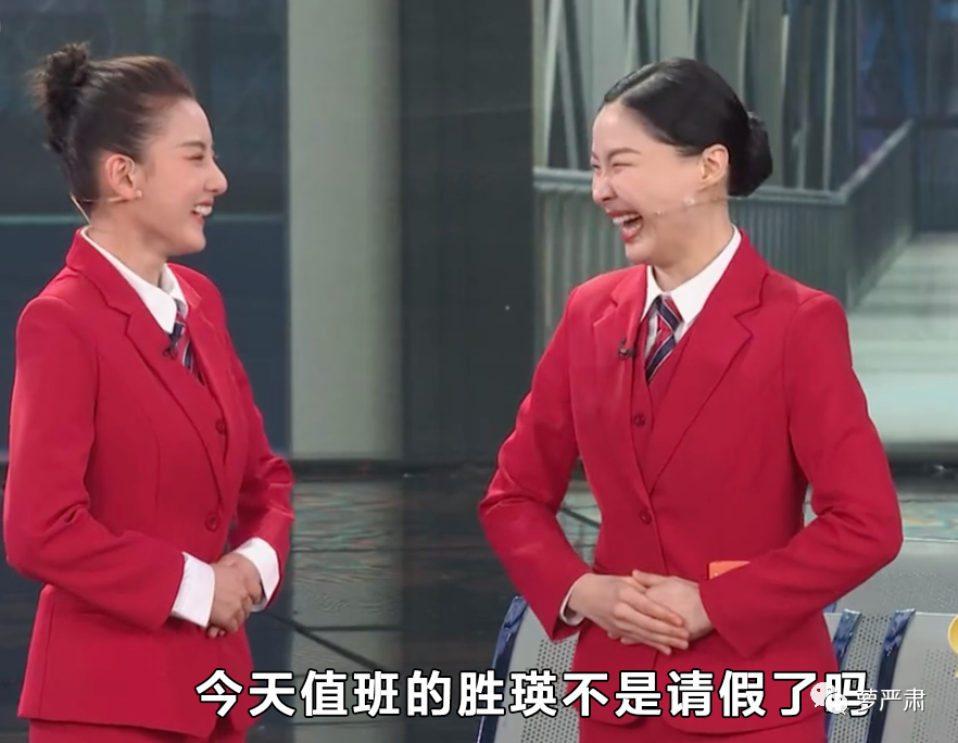 实际上但金靖以她的坚持将刘胜瑛"带上"春晚舞台,那就是在《机场姐妹