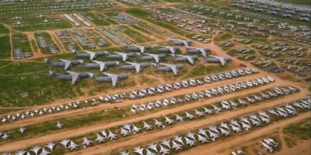 为啥说亚洲最大飞机坟场在中国?看这里停的飞机数量,仅次美国