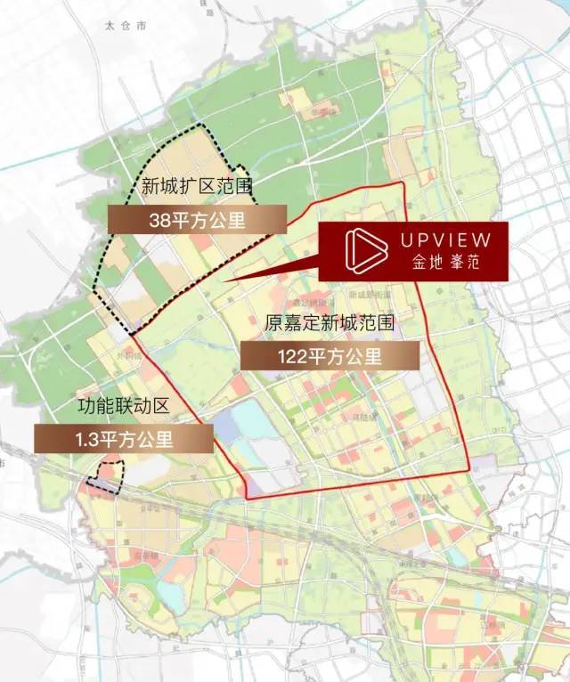 五个新城里面,嘉定是离市中心较近的;而嘉定新城凭借着规划利好逐步