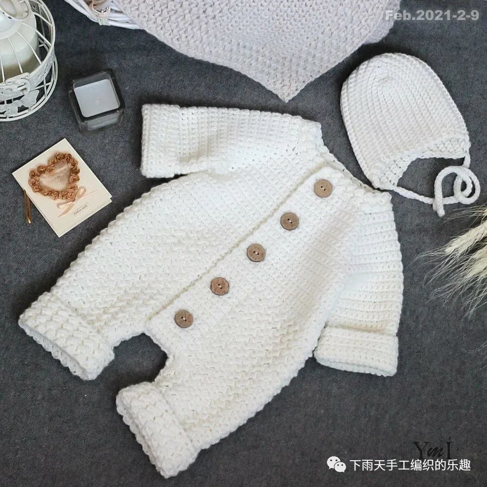 可可爱爱,儿童手工编织衣,春节假期织起来【下雨天手工】