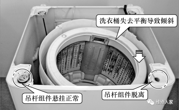 波轮洗衣机支撑减震系统的检修.