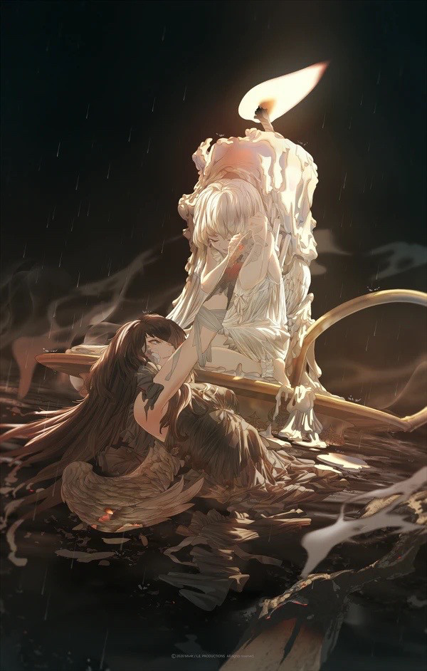 人物插画|一组禁锢的少女,好看极了.壁纸头像